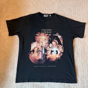 Kith x STAR WARS Beginning Vintage Tee Black (FW21) Sz Small